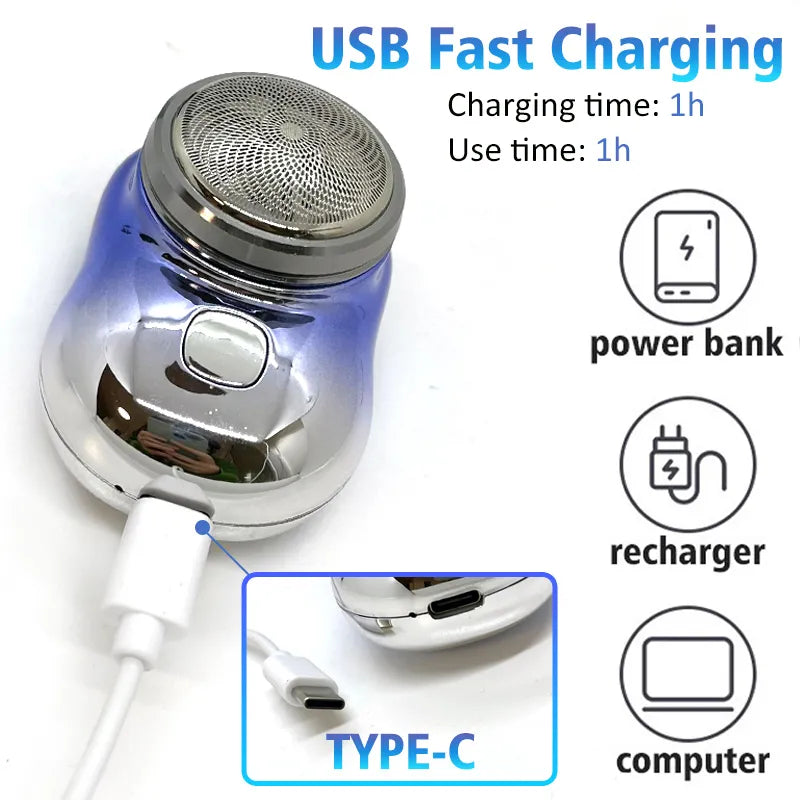 Mini Portable USB Rechargeable Electric Shaver